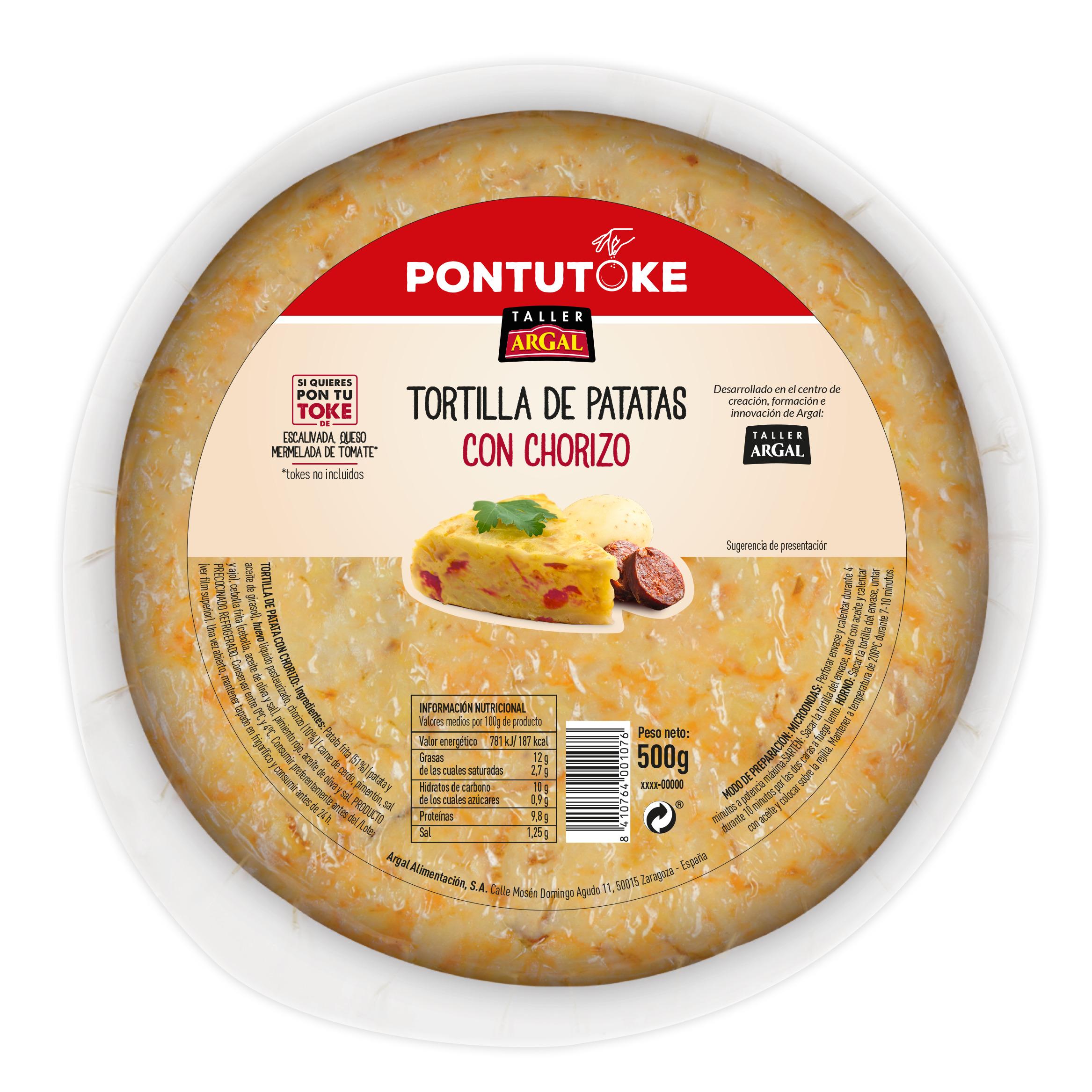 ARGAL Tortillas au chorizo 500g