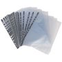 Voir la diapositive 2 : AUCHAN Lot de 50 pochettes plastiques perforées lisses A4