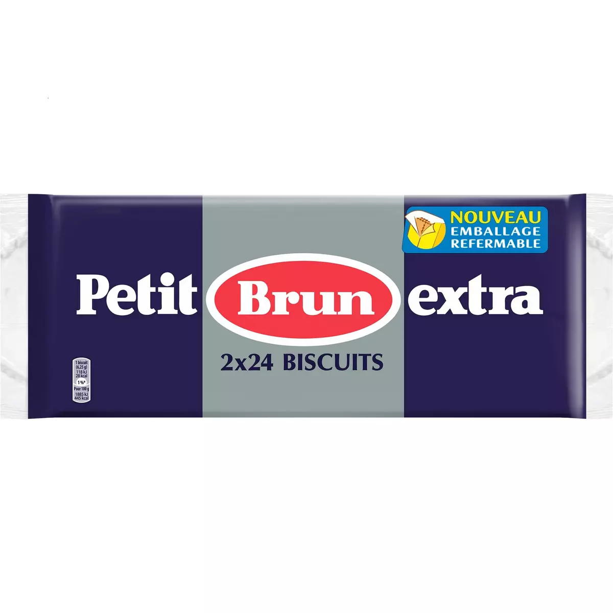 LU Petit Brun Extra biscuits sachets fraîcheur 2x24 biscuits 300g