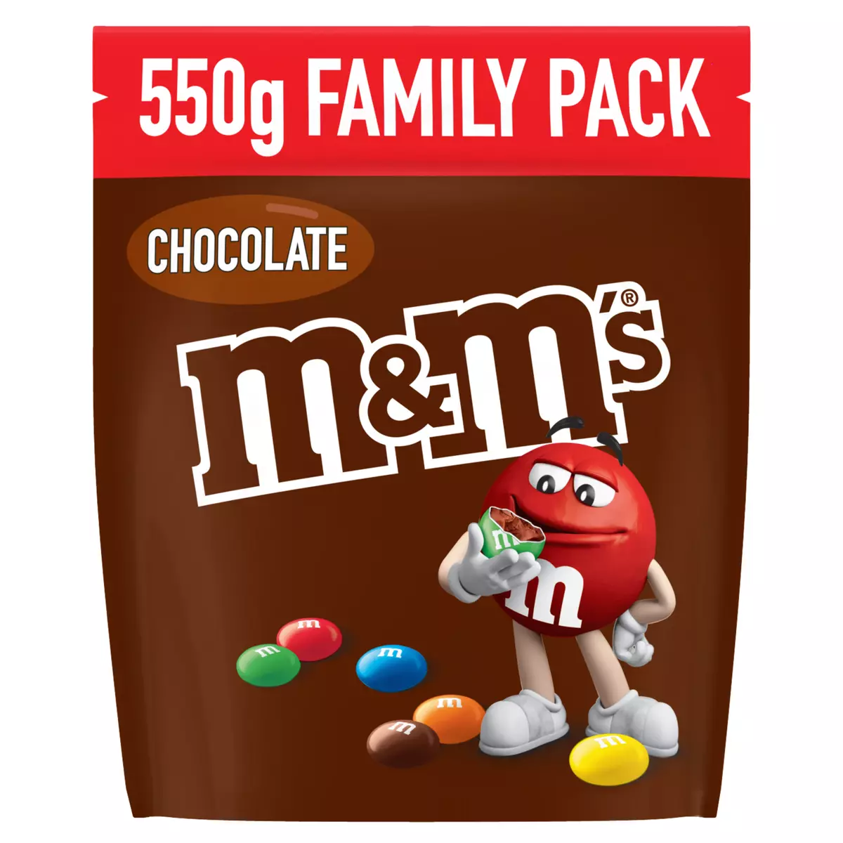 M&M'S Bonbons chocolatés family pack 550g pas cher 