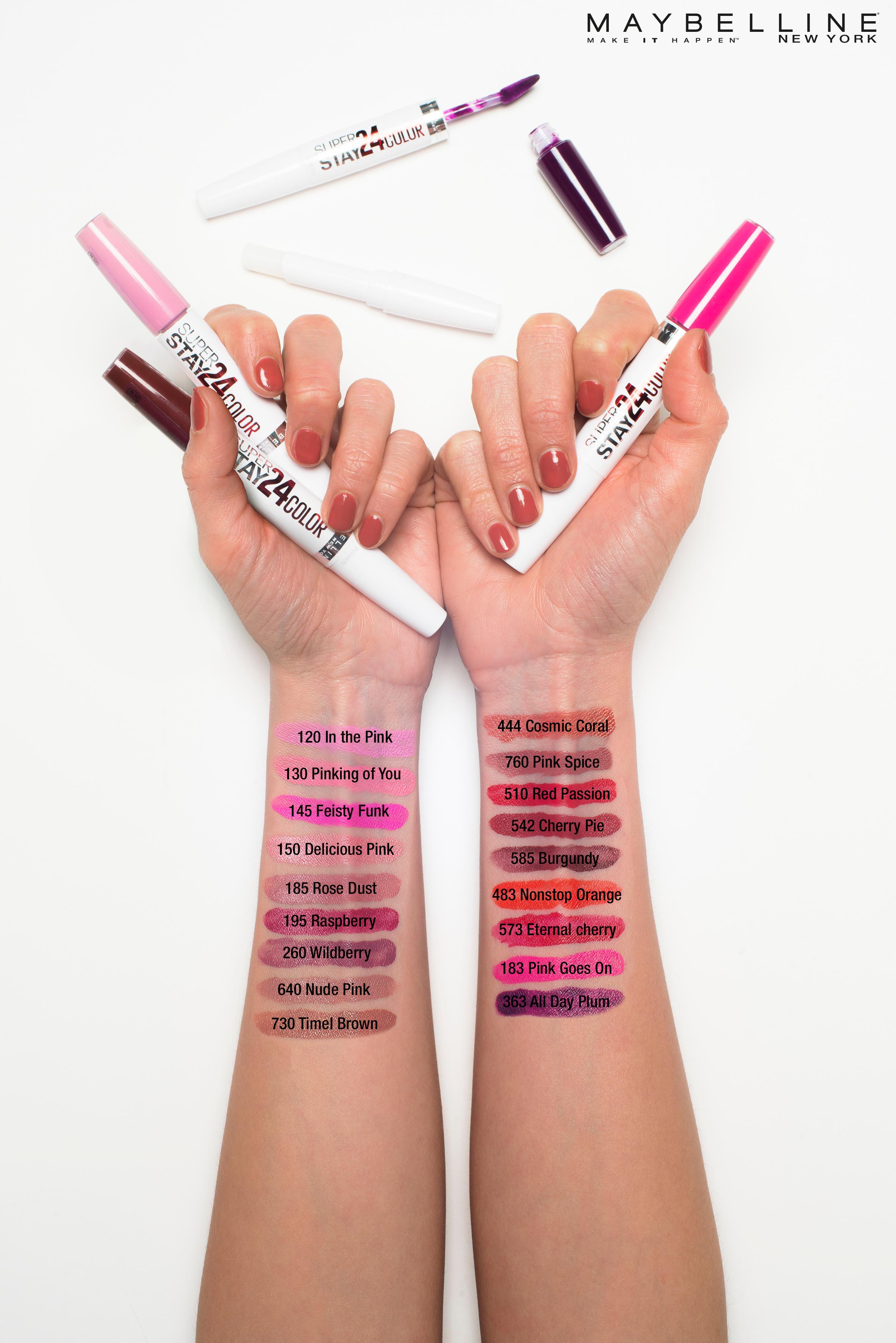 Voir la diapositive 3 : MAYBELLINE Mascara Superstay 24h rouge passion 1 mascara