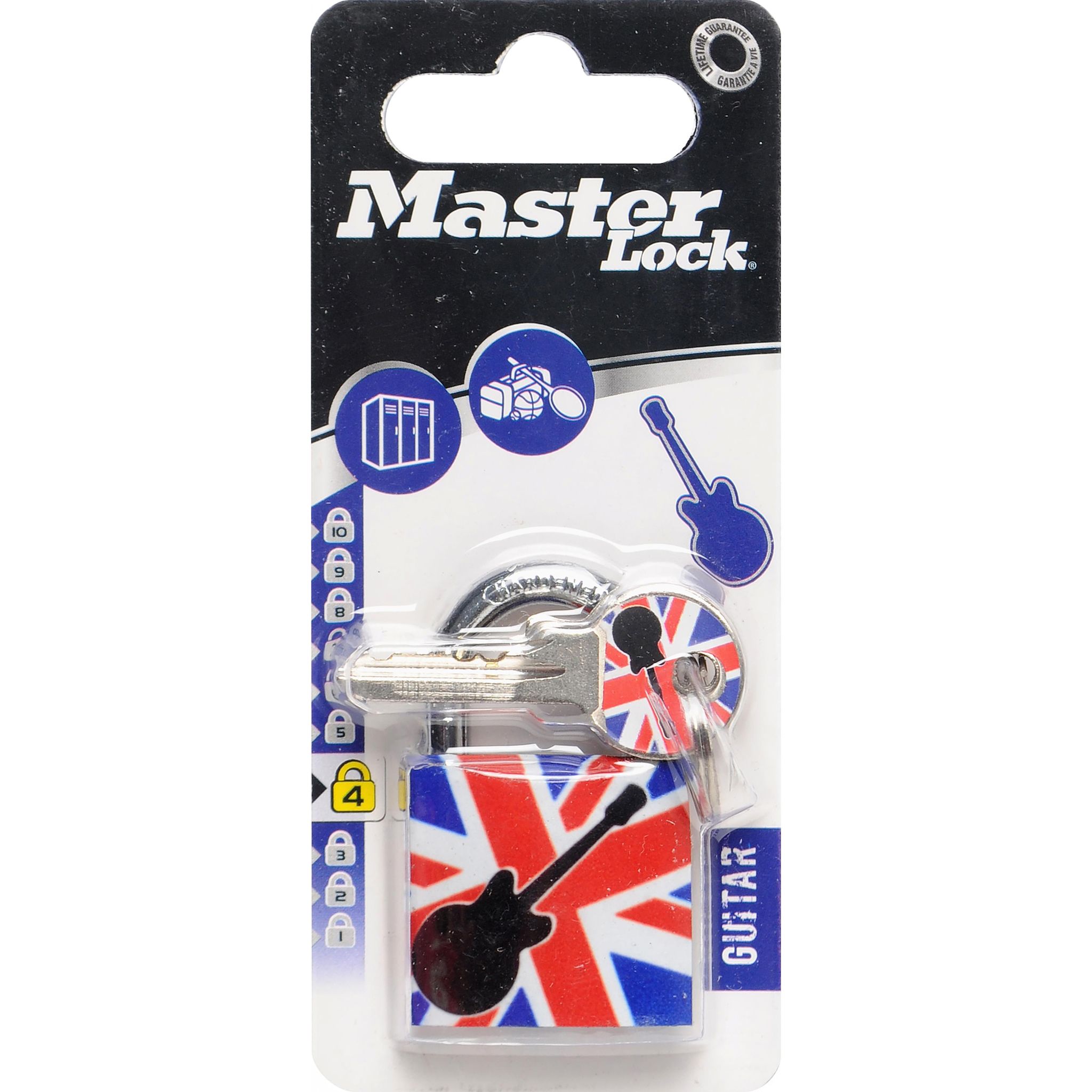 MASTER LOCK Cadenas 30 mm motif guitare
