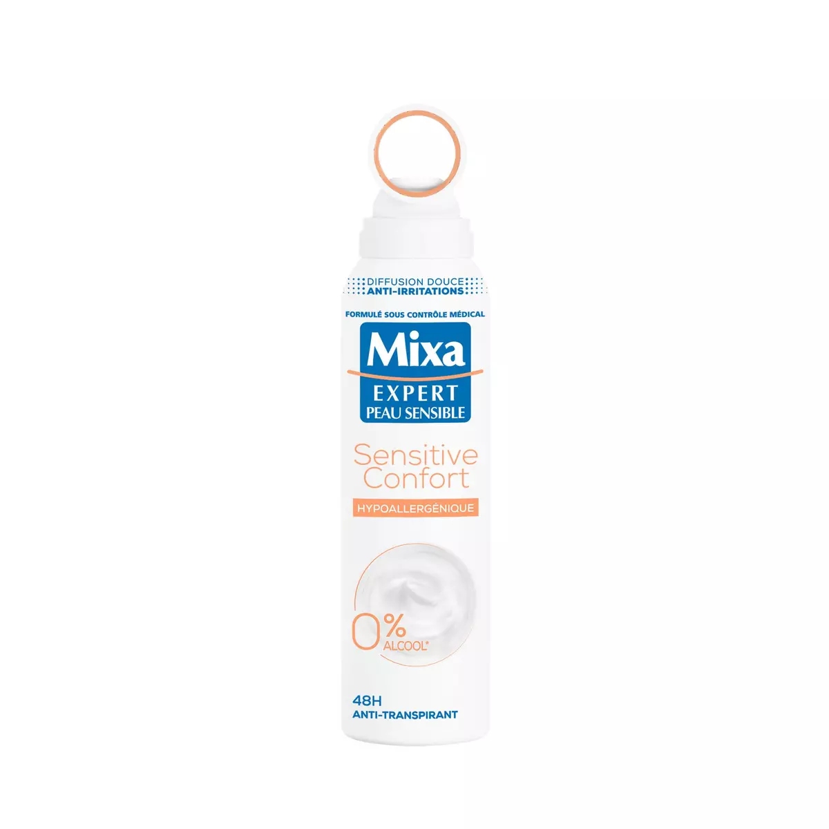 MIXA Déodorant brume hypoallergénique peaux sensibles 150ml