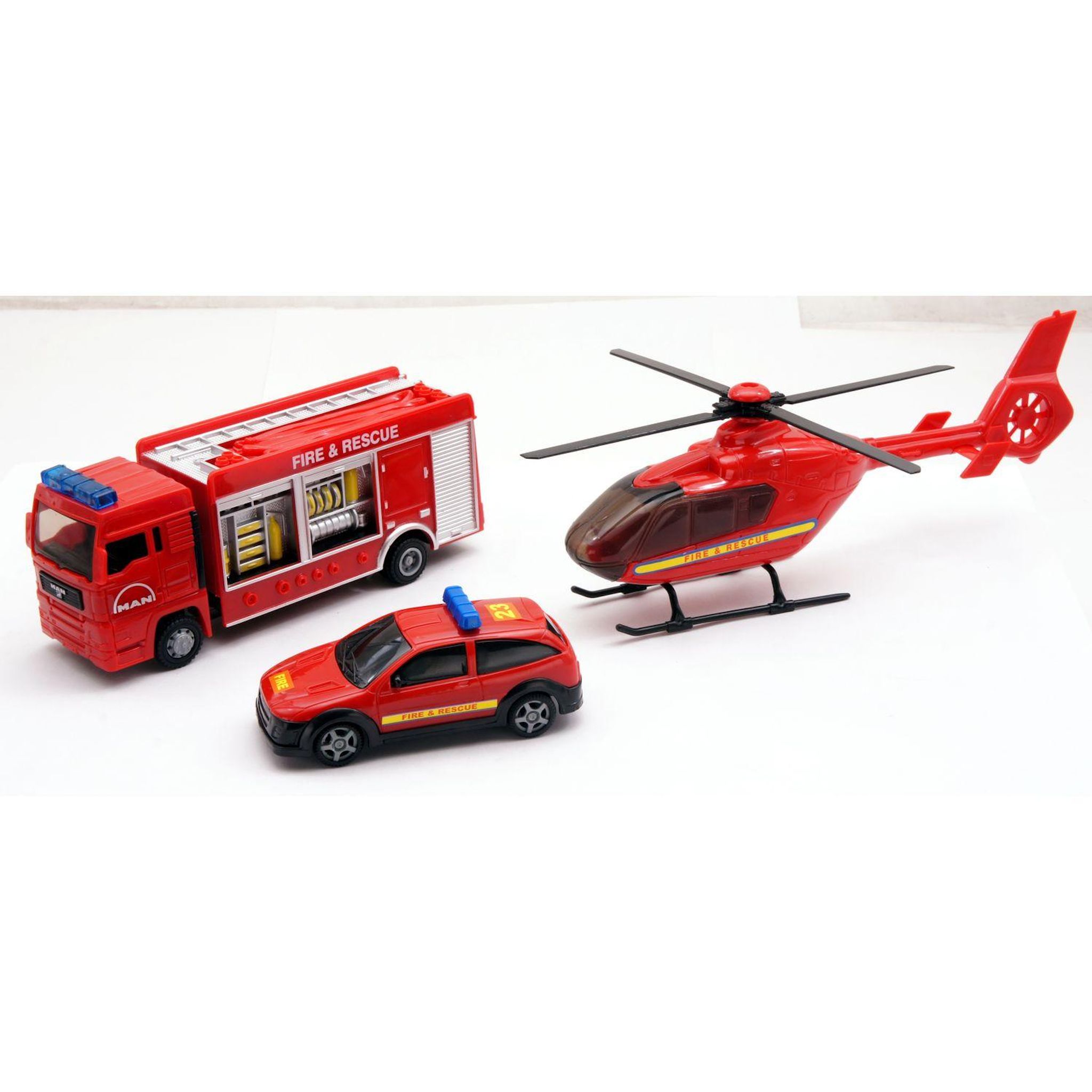 Voir la diapositive 5 : ONE TWO FUN Pack de 3 véhicules d'urgences