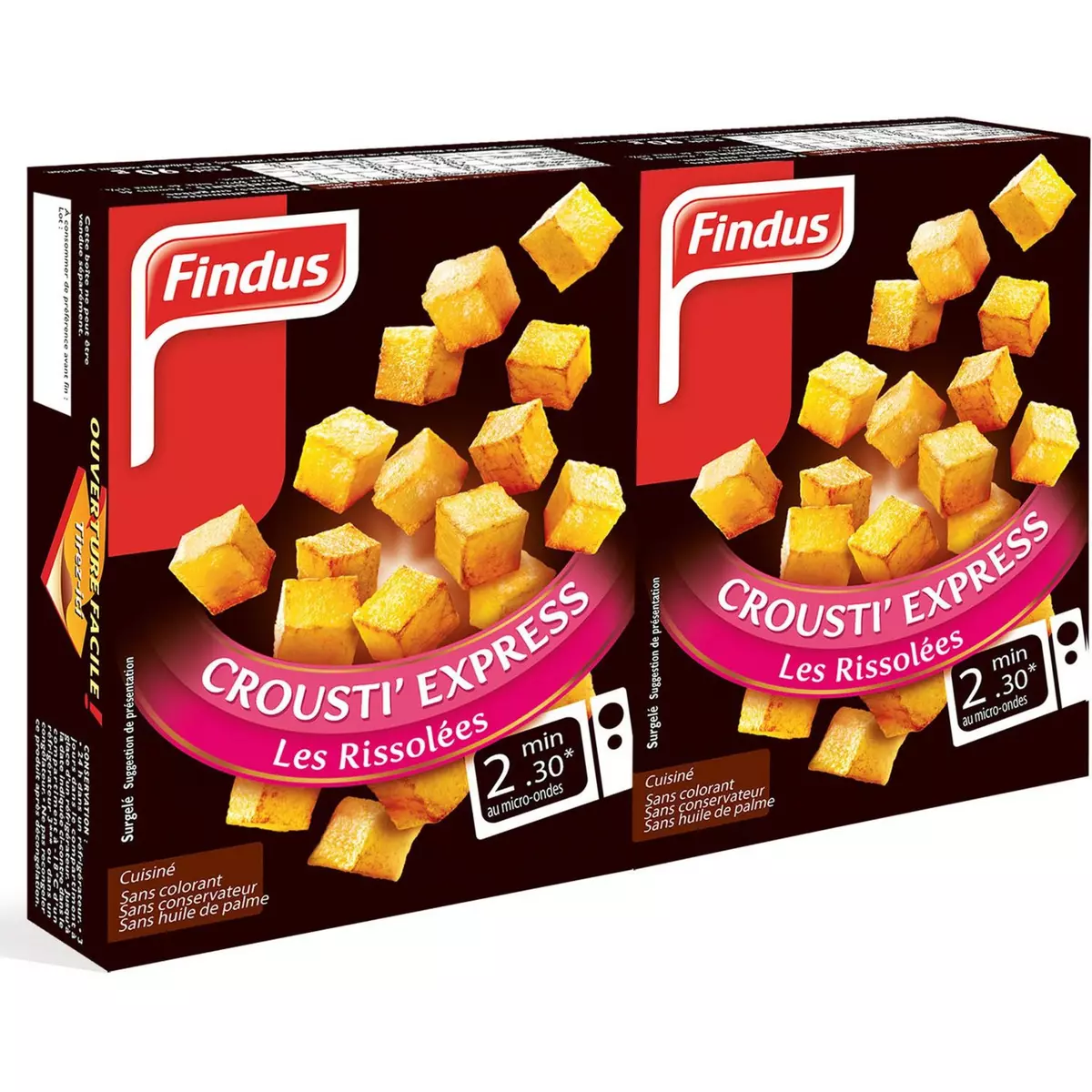 FINDUS Pommes de terre rissolées coursti'express 2x90g