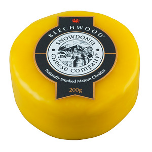 Voir la diapositive 4 : SNOWDONIA CHEESE Fromage cheddar fumé au bois de hêtre 200g