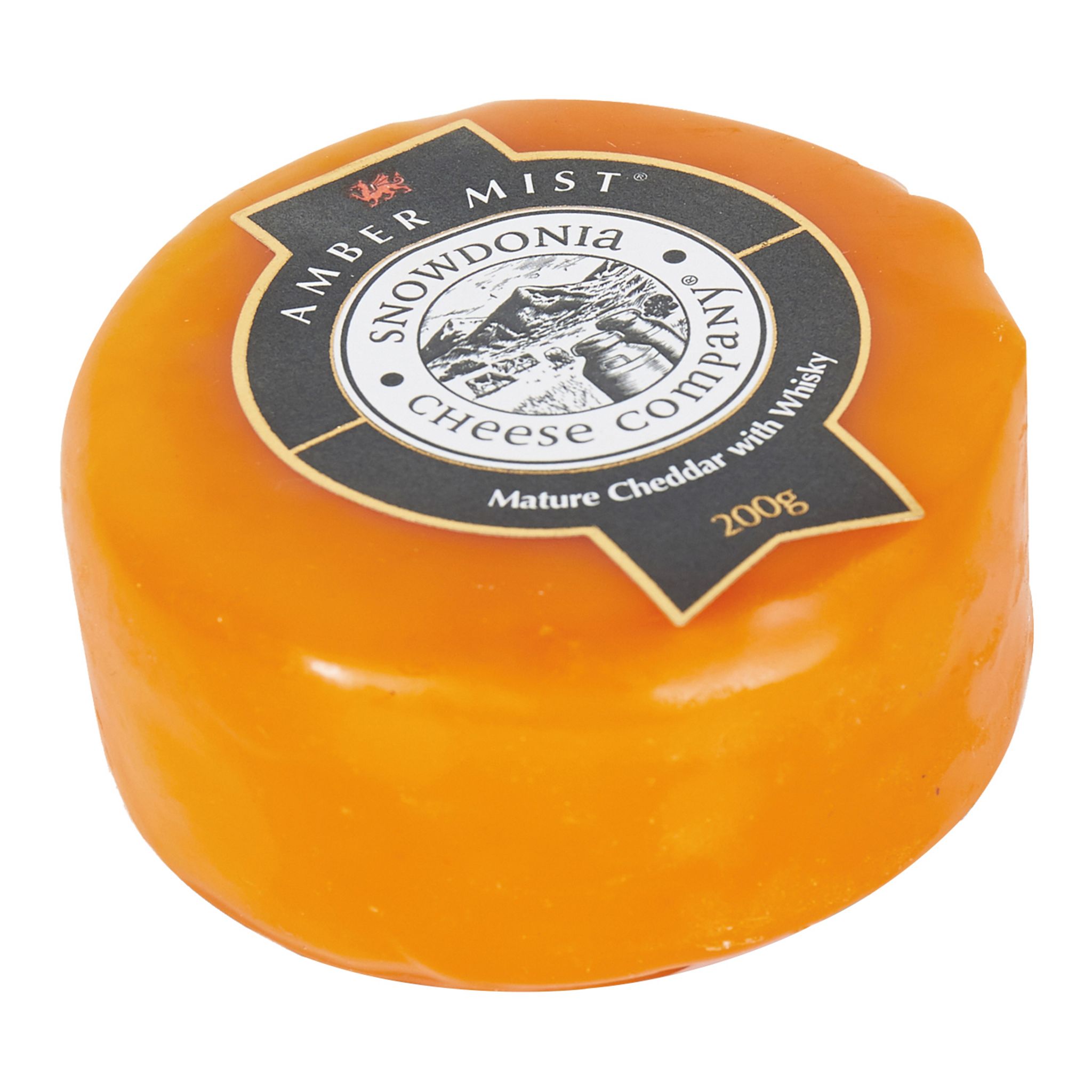 Voir la diapositive 2 : SNOWDONIA CHEESE Cheddar mature - Fromage au lait de vache et whisky 200g