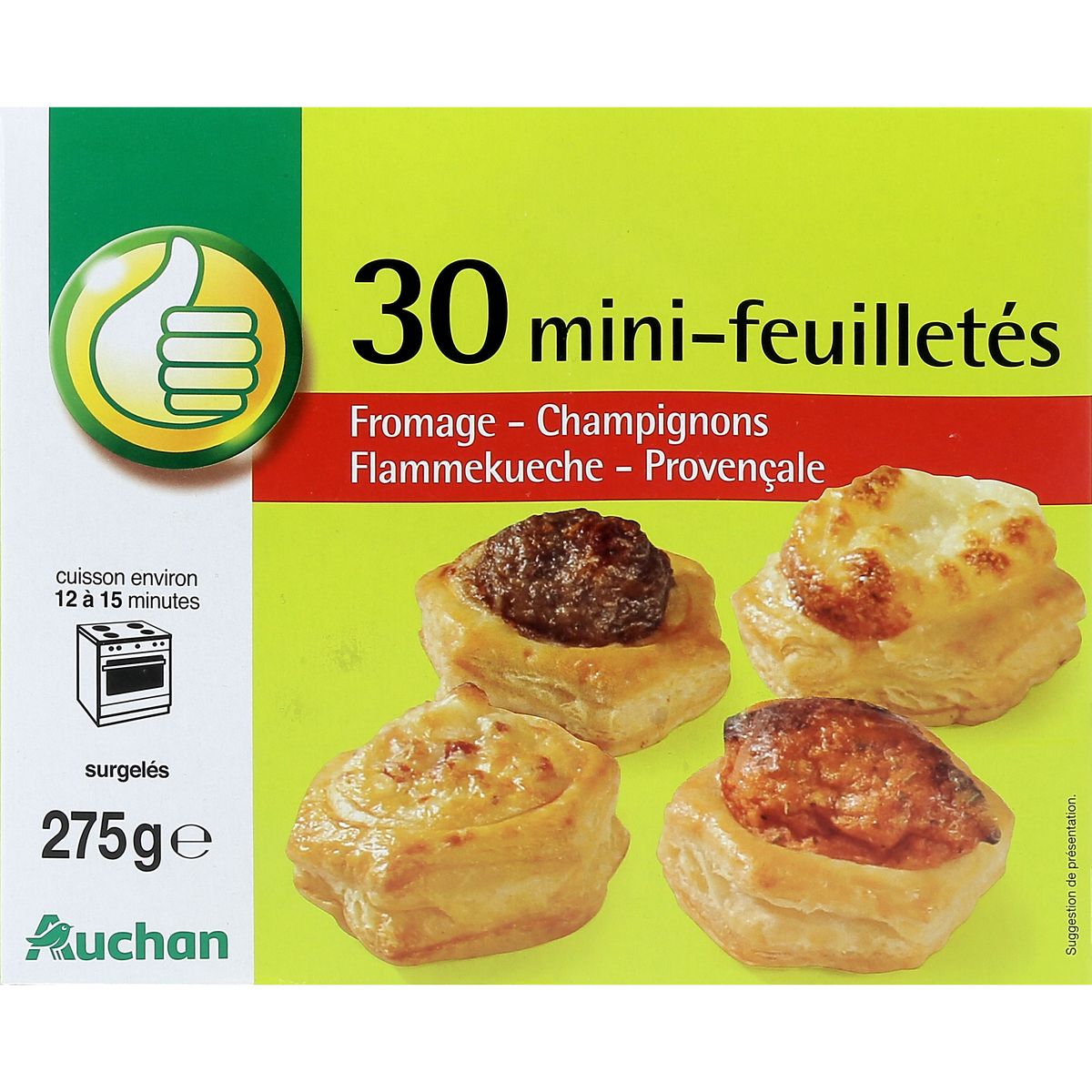 POUCE Mini-feuilletés apéritif 30 pièces 275g