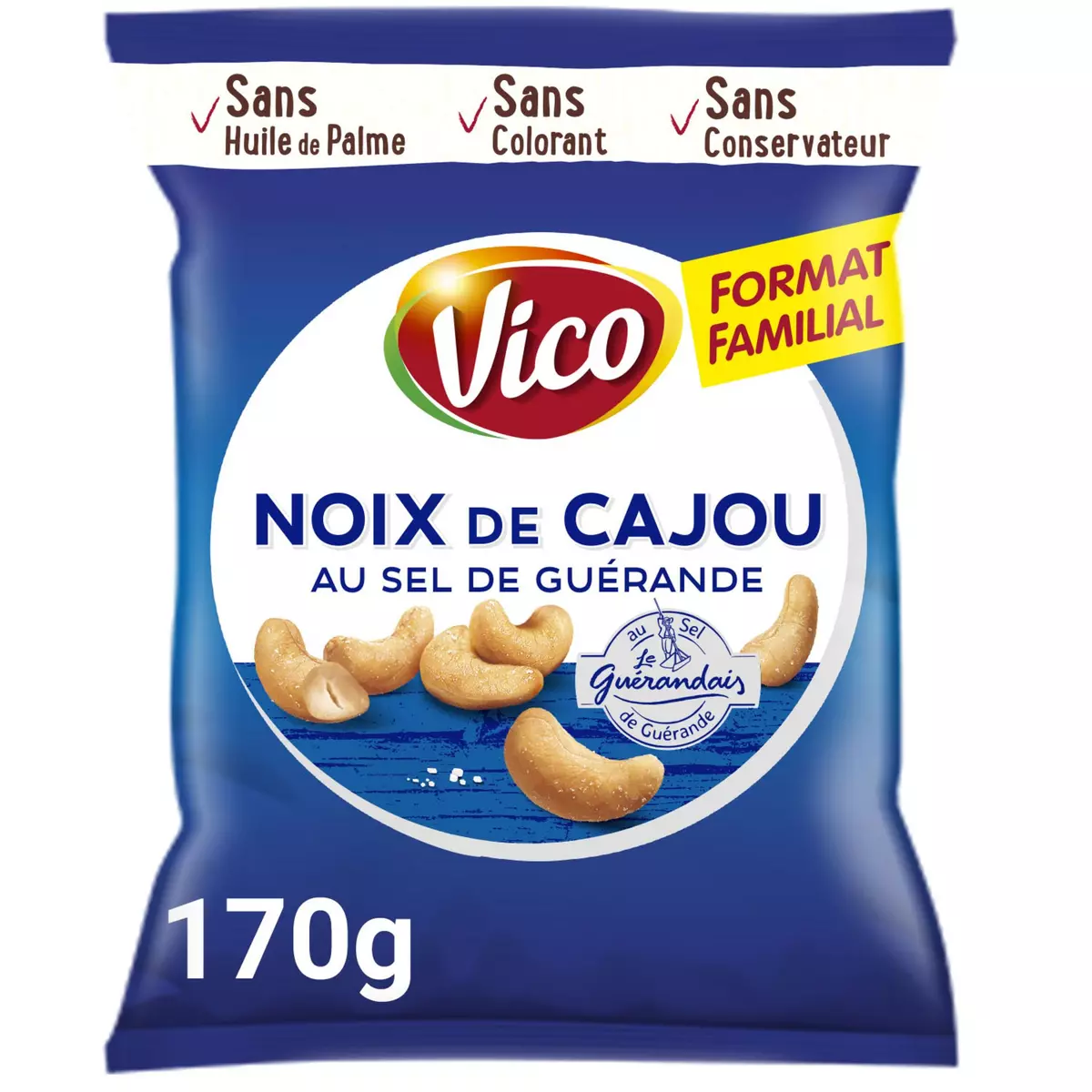 VICO Noix de cajou au sel de Guérande 170g