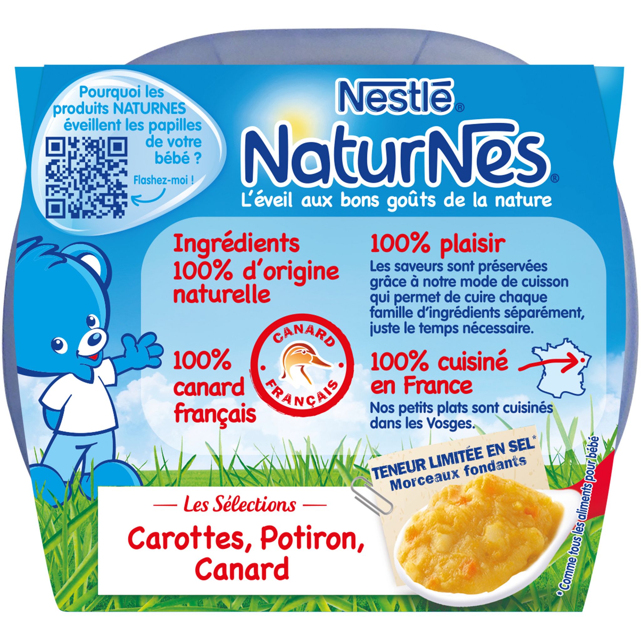 Voir la diapositive 6 : NESTLE Naturnes bol carottes potiron et canard dès 8 mois 2x200g