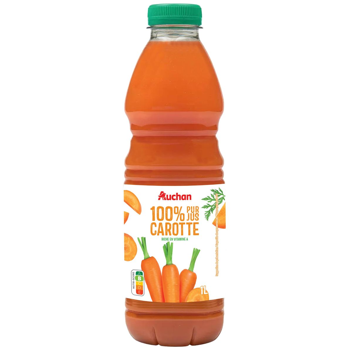 AUCHAN Pur jus de carotte 1l