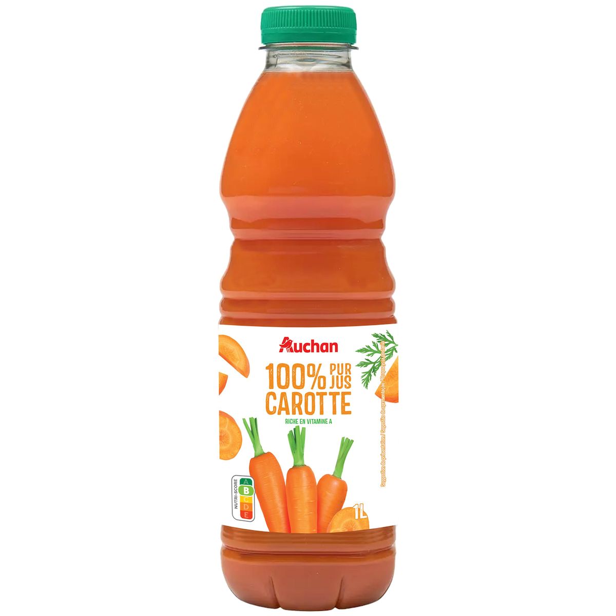 AUCHAN Pur jus de carotte 1l