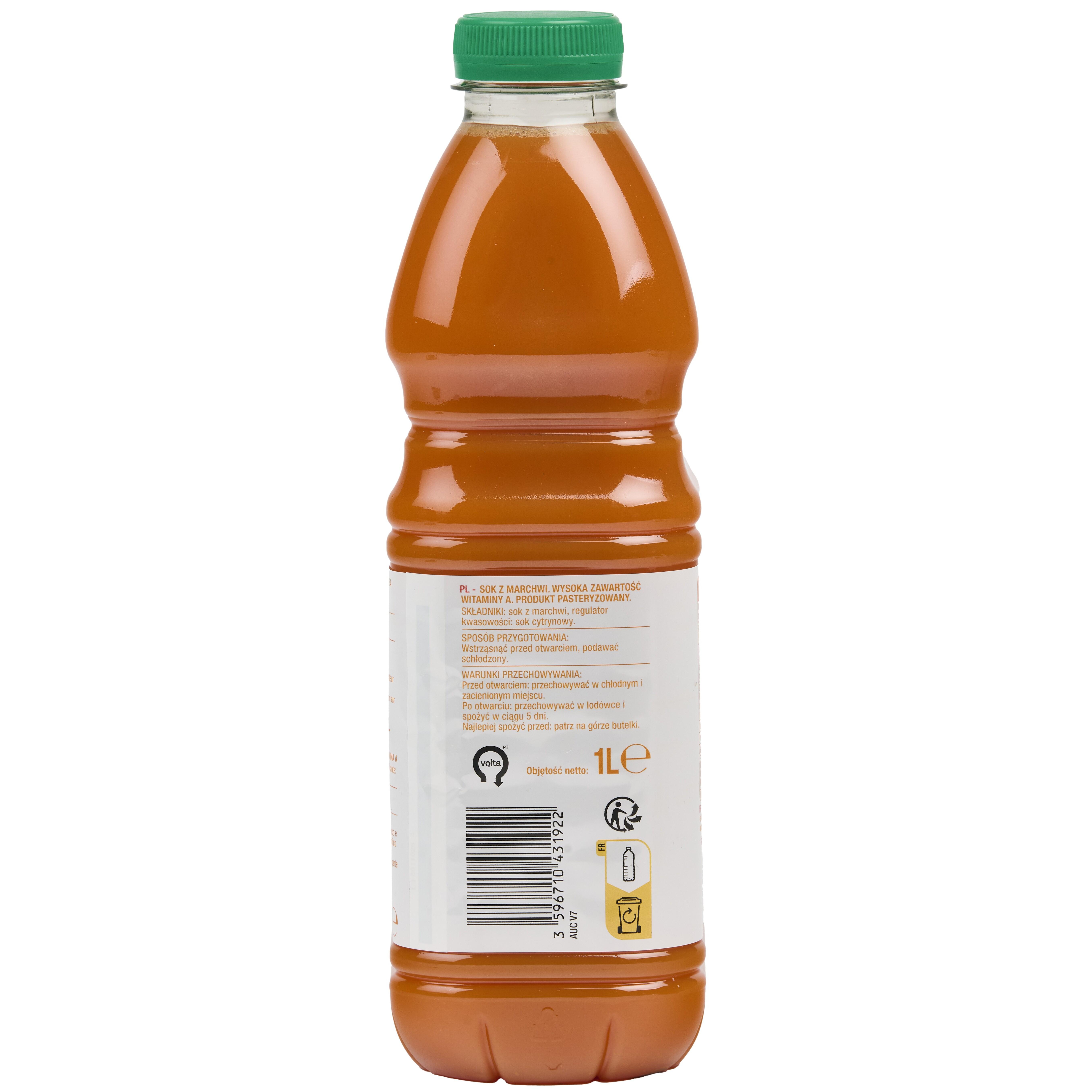 Voir la diapositive 6 : AUCHAN Pur jus de carotte 1l