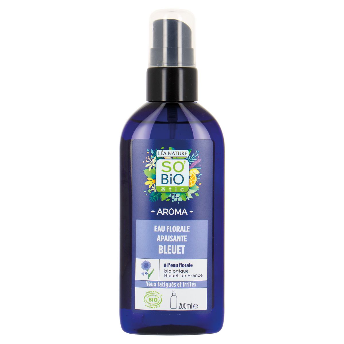 SO BIO ETIC Eau florale de bleuet bio décongestionne et apaise 200ml