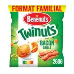 BENENUTS Cacahuètes enrobées Twinuts goût bacon format familial 260g