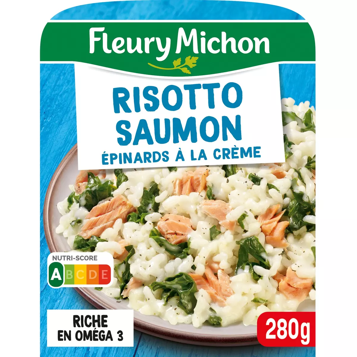 FLEURY MICHON Risotto au saumon et épinards 1 portion 280g
