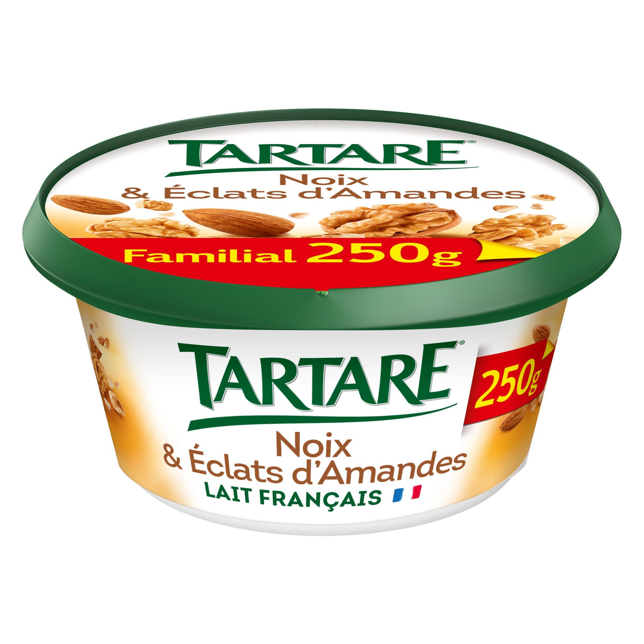 Voir la diapositive 2 : TARTARE Fromage frais à tartiner au noix de Dordogne & éclats d'amandes 250g