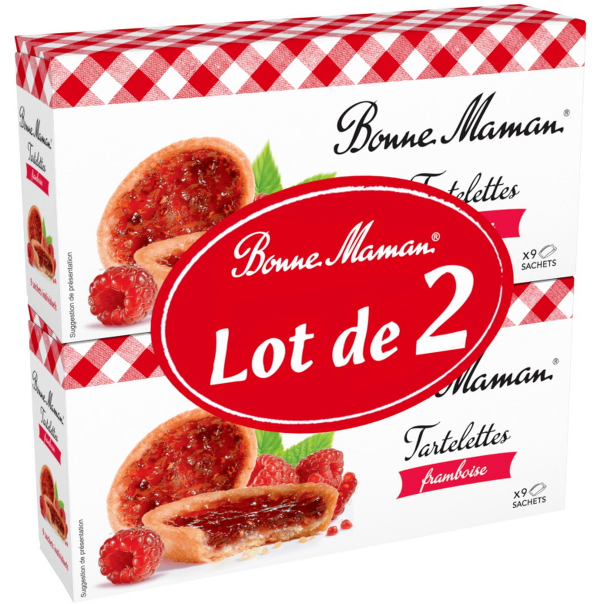 BONNE MAMAN Tartelettes framboise  2x135g