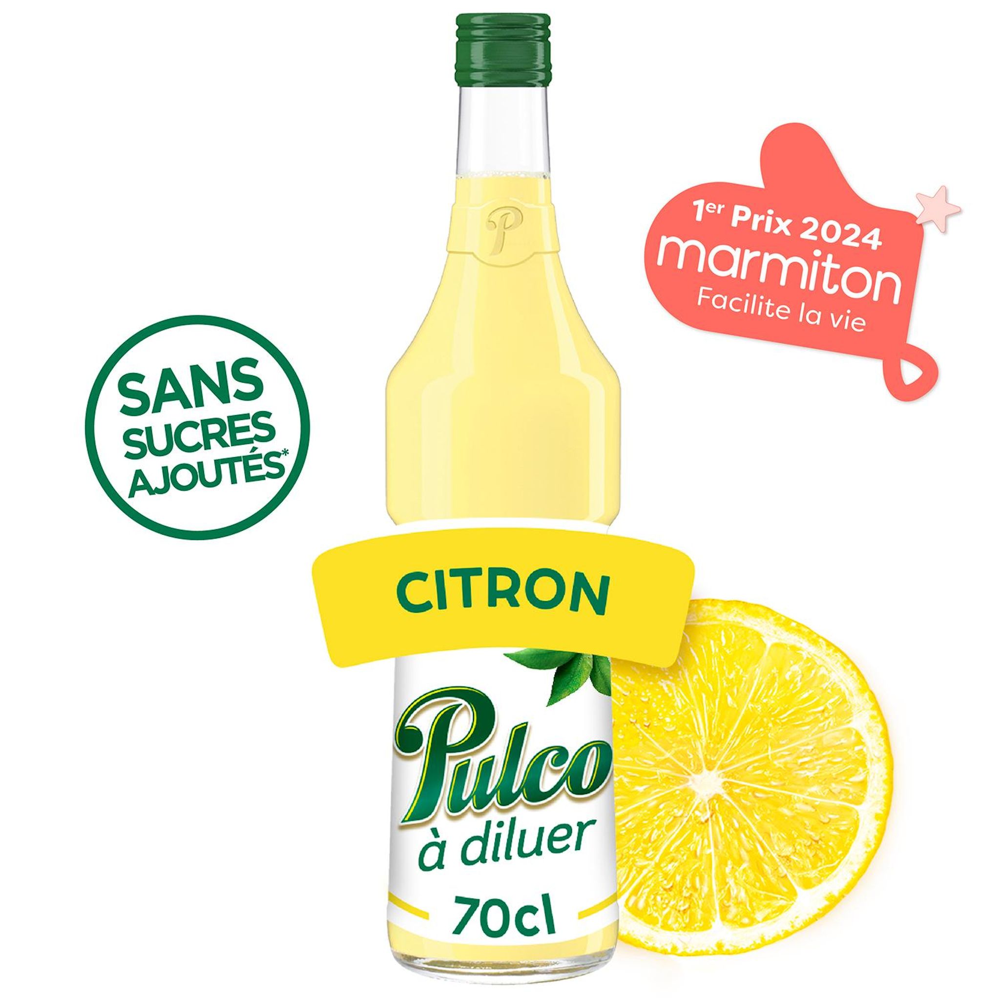 Voir la diapositive 2 : PULCO Sirop concentré citron à diluer 70cl