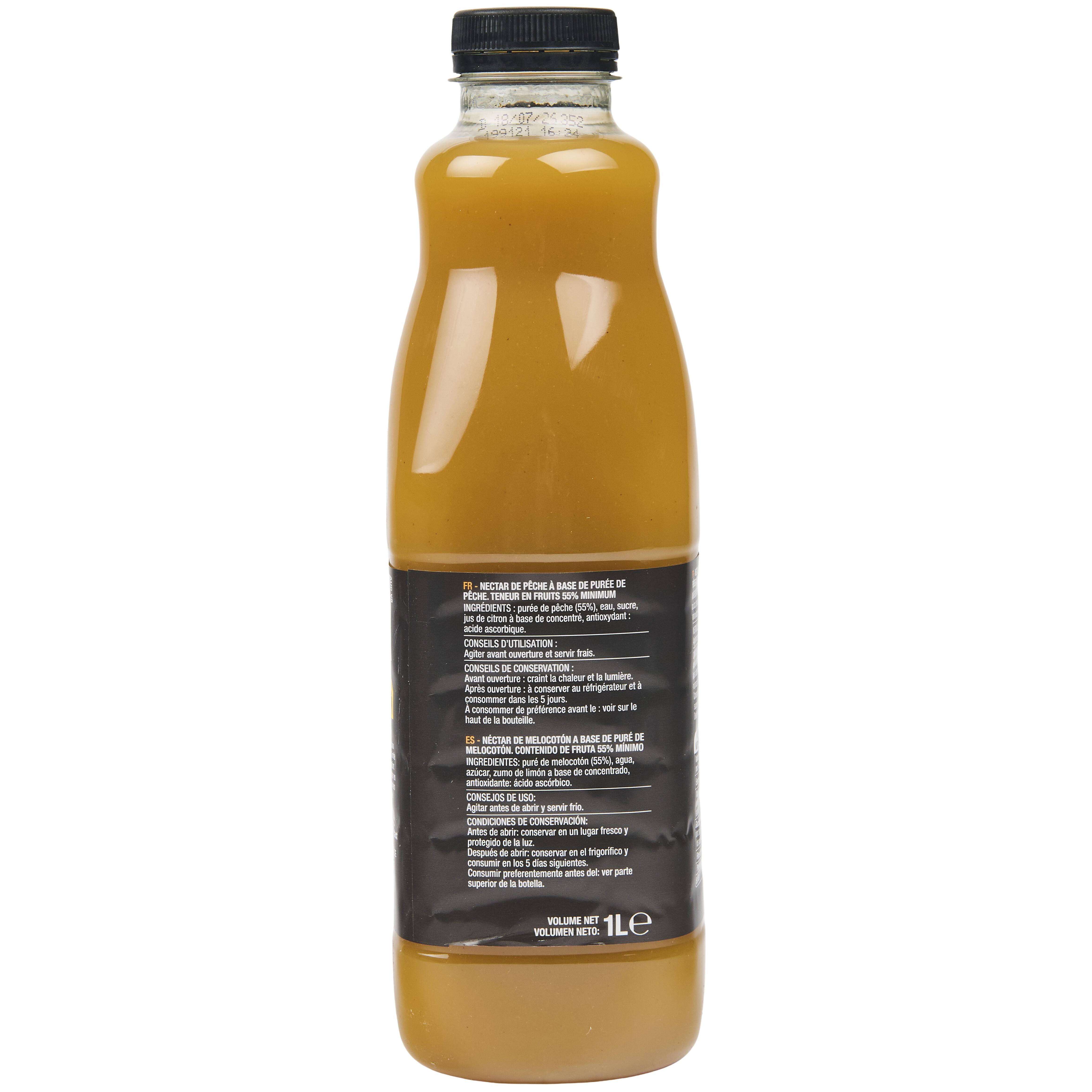 Voir la diapositive 3 : AUCHAN Nectar Instant gourmand pêche 1l