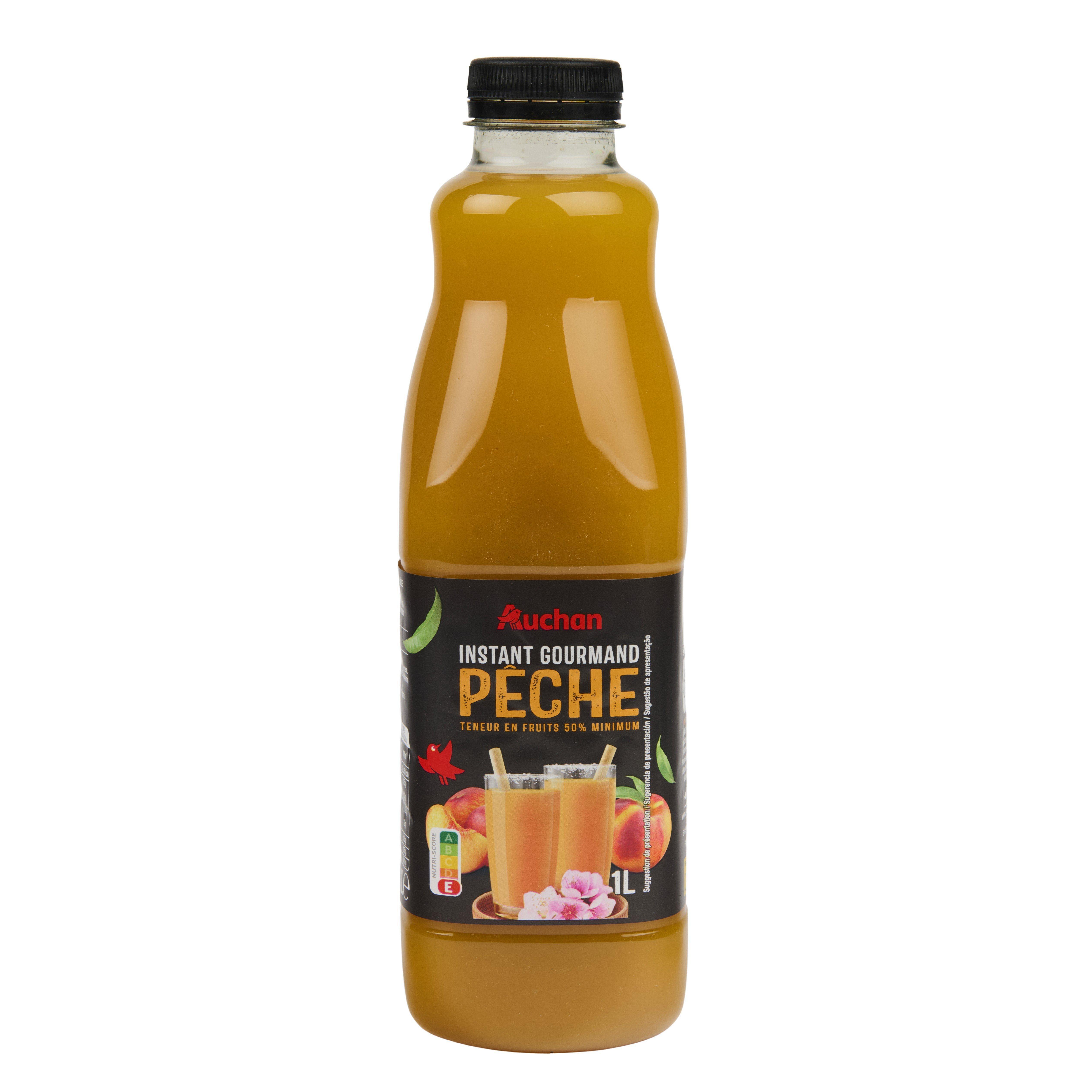 Voir la diapositive 7 : AUCHAN Nectar Instant gourmand pêche 1l