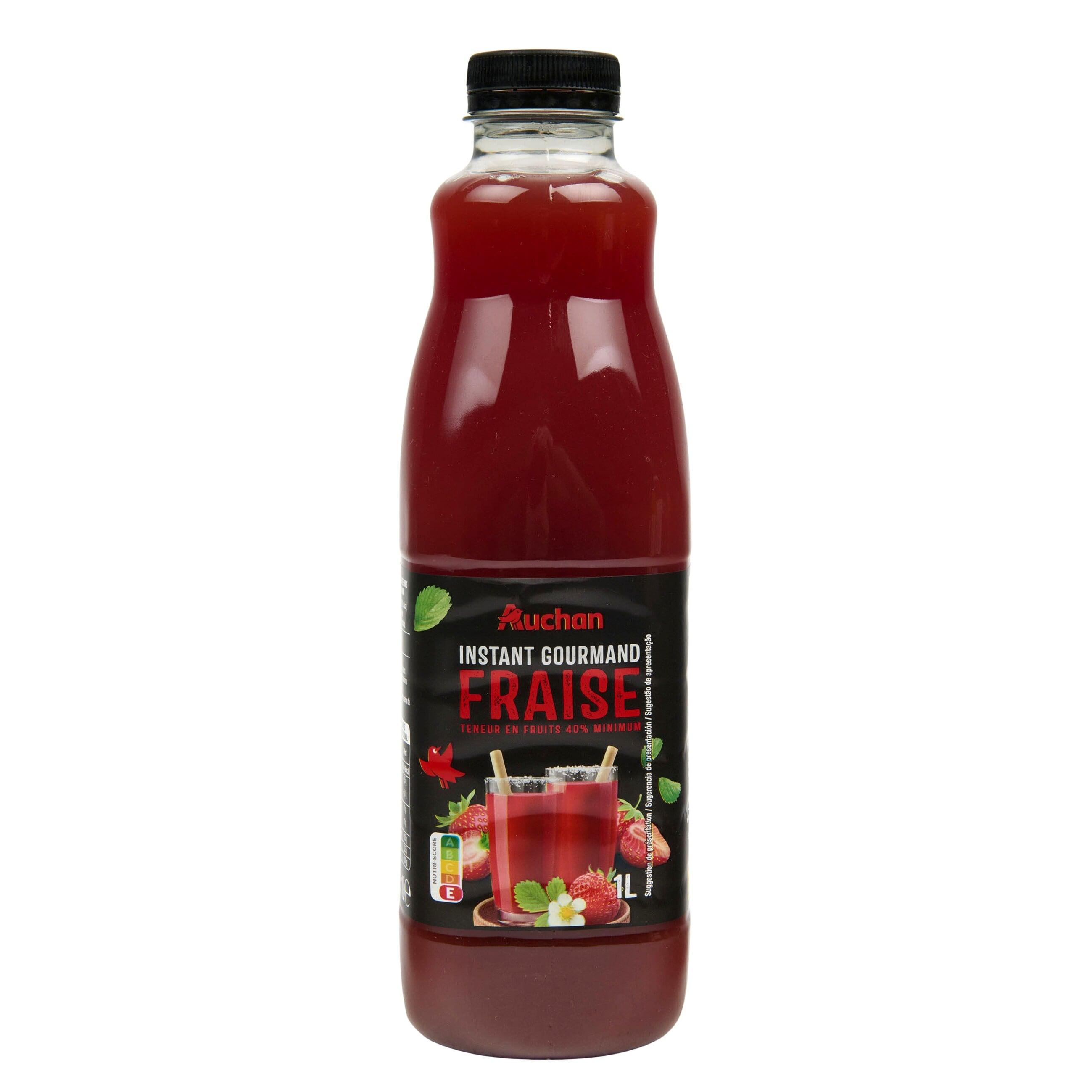 Voir la diapositive 5 : AUCHAN Nectar gourmand fraise 1l
