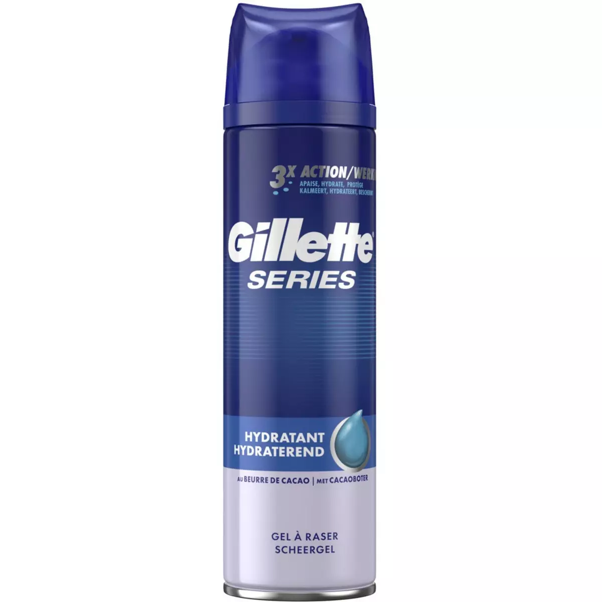GILLETTE Gillette Series Hydratant Gel À Raser Pour Homme 200&nbsp;ml, Pour Un Rasage Ultra Doux 200ml