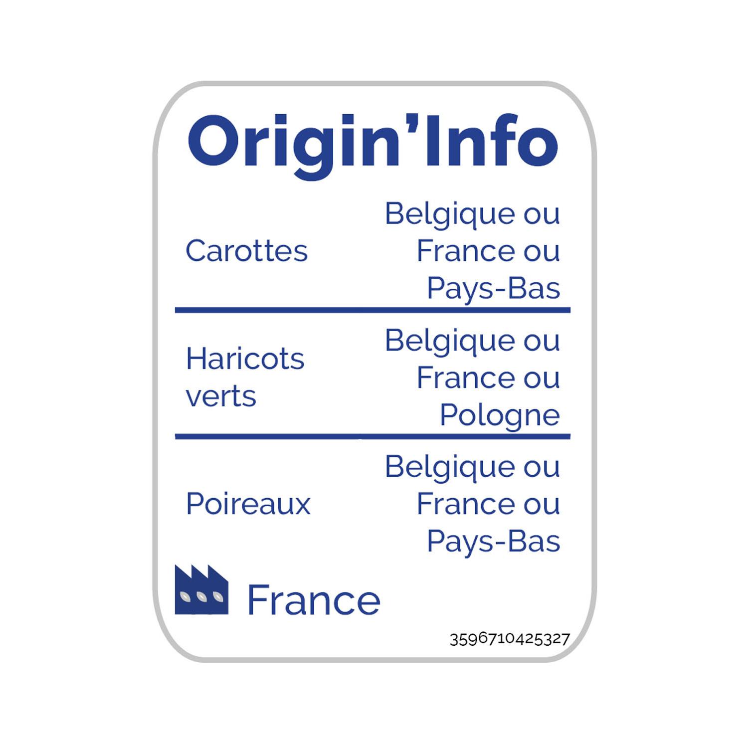 Voir la diapositive 2 : AUCHAN BIO Mélange de légumes pour potage 6 portions 1kg