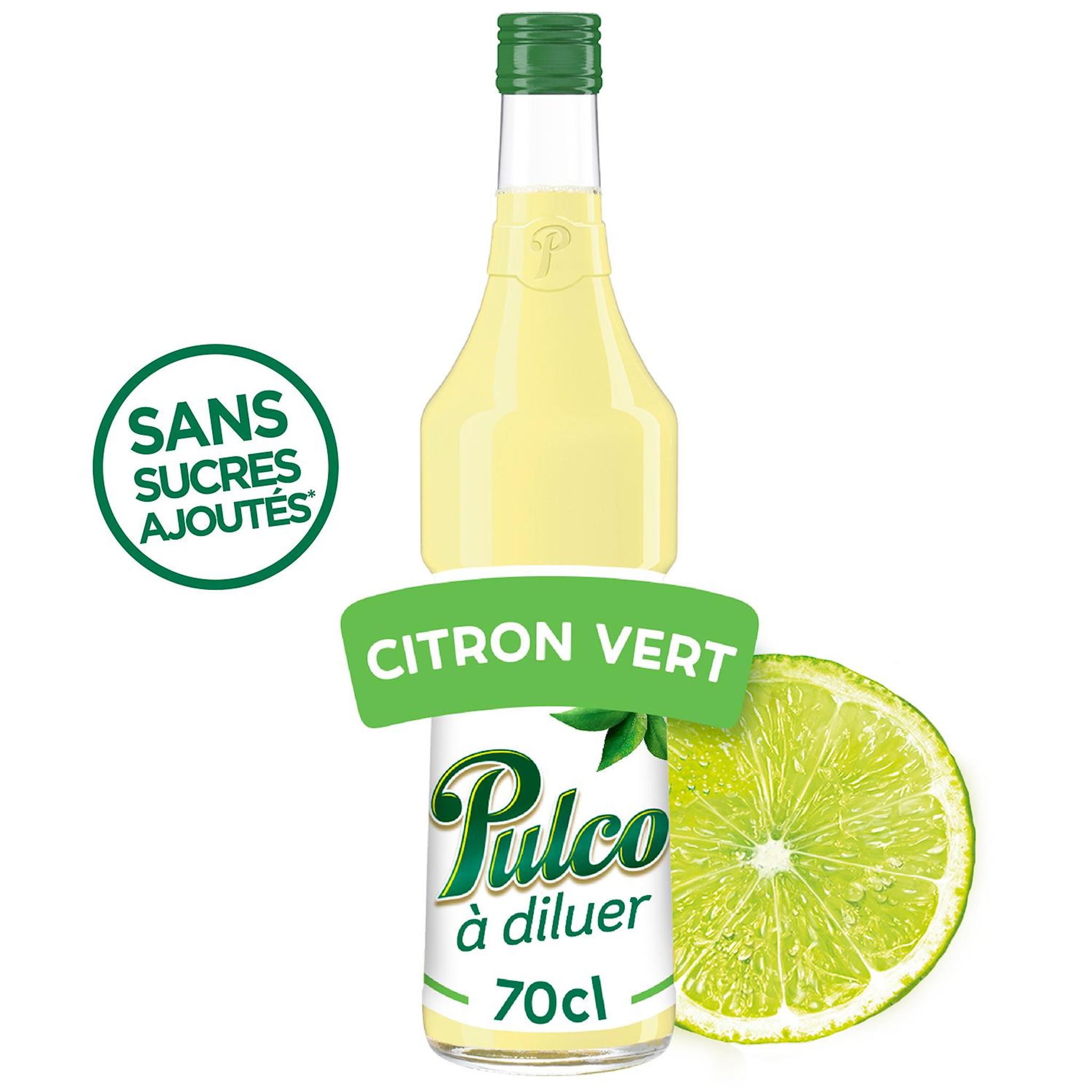 Voir la diapositive 2 : PULCO Sirop concentré citron vert à diluer 70cl
