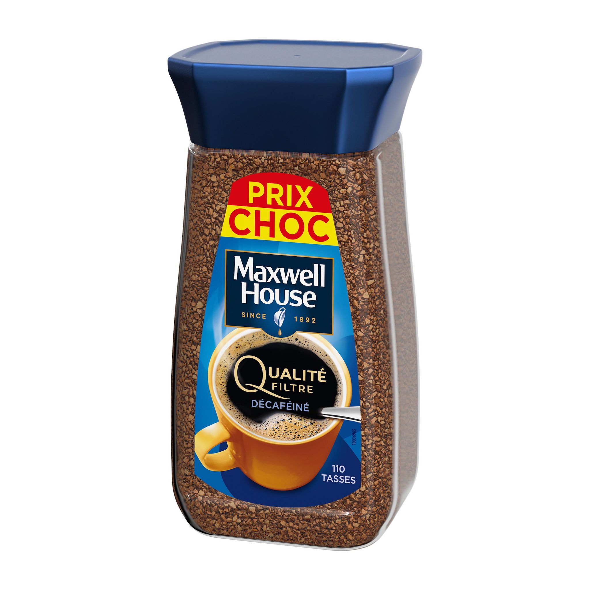 Voir la diapositive 4 : MAXWELL HOUSE Café soluble qualité filtre décaféiné 110 tasses 200g
