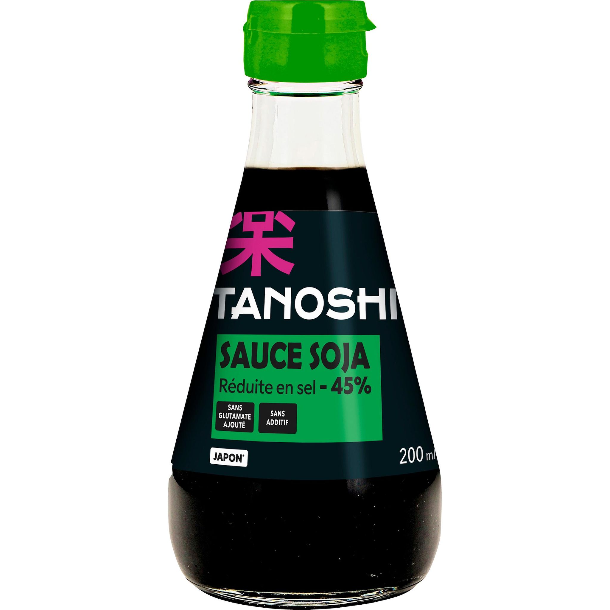 Voir la diapositive 2 : TANOSHI Sauce soja réduite en sel sans additifs en bouteille 1 pièce 200ml