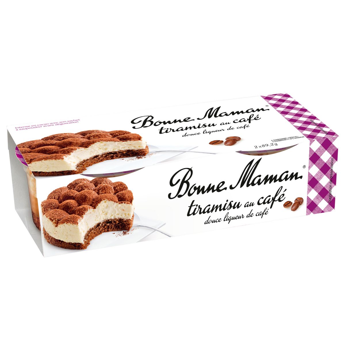 BONNE MAMAN Tiramisu au café 2x90g