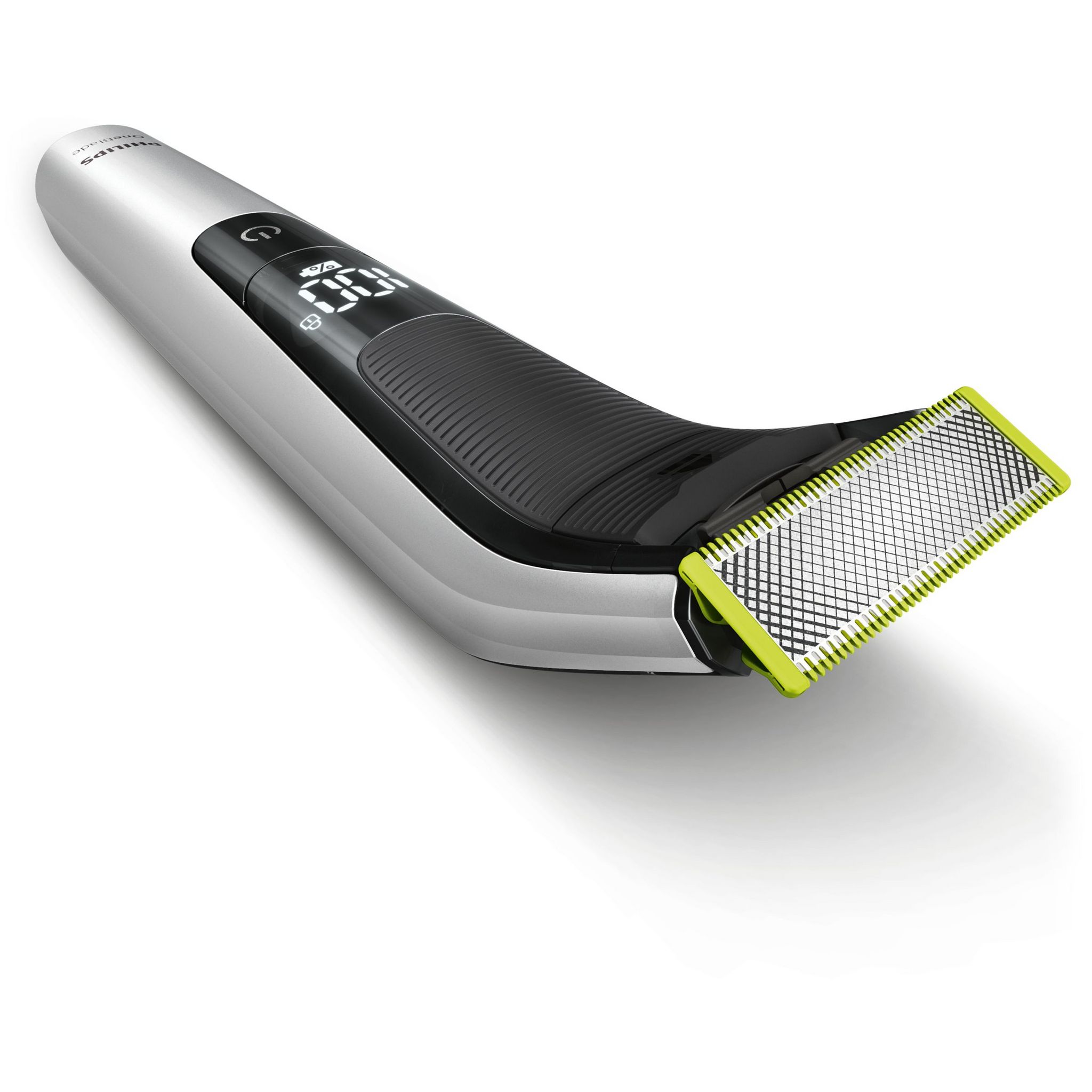 Voir la diapositive 9 : PHILIPS Tondeuse barbe sans fil QP6520/20 One Blade Pro - Noir et Argent