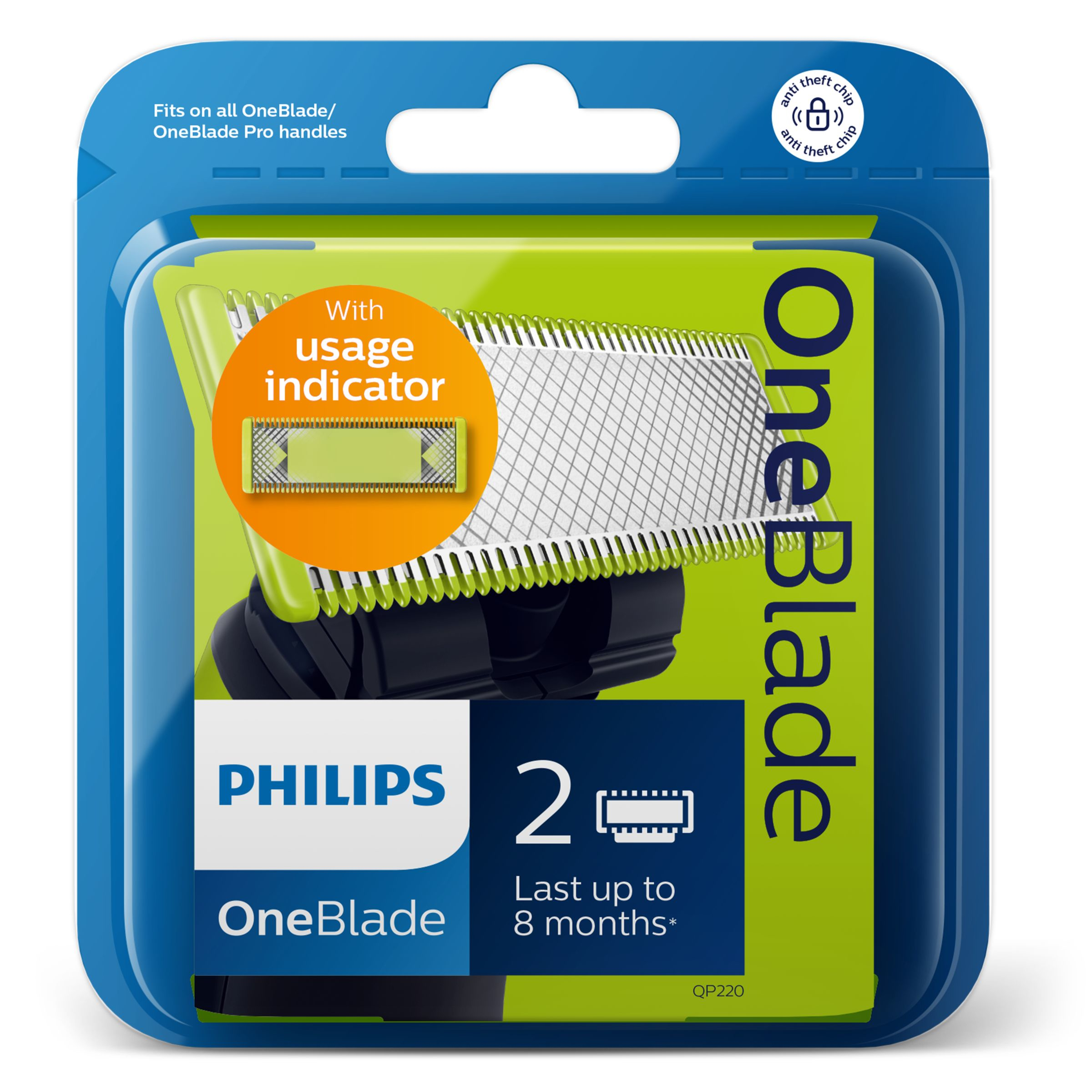Voir la diapositive 2 : PHILIPS Recharge rasoir QP220/55
