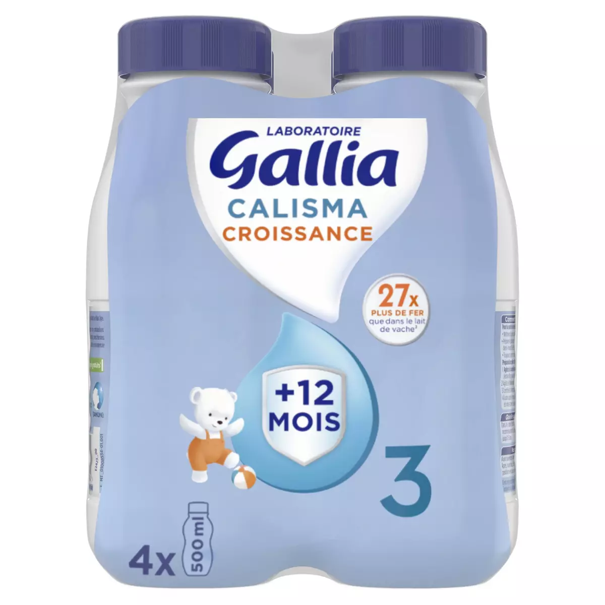 Gallia 3 Calisma Croissance Lait à Partir de 12 Mois 2 x 600g