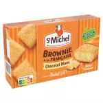 St Michel ST MICHEL Cocottes brownie au chocolat blanc sans huile de palme, sachets individuels