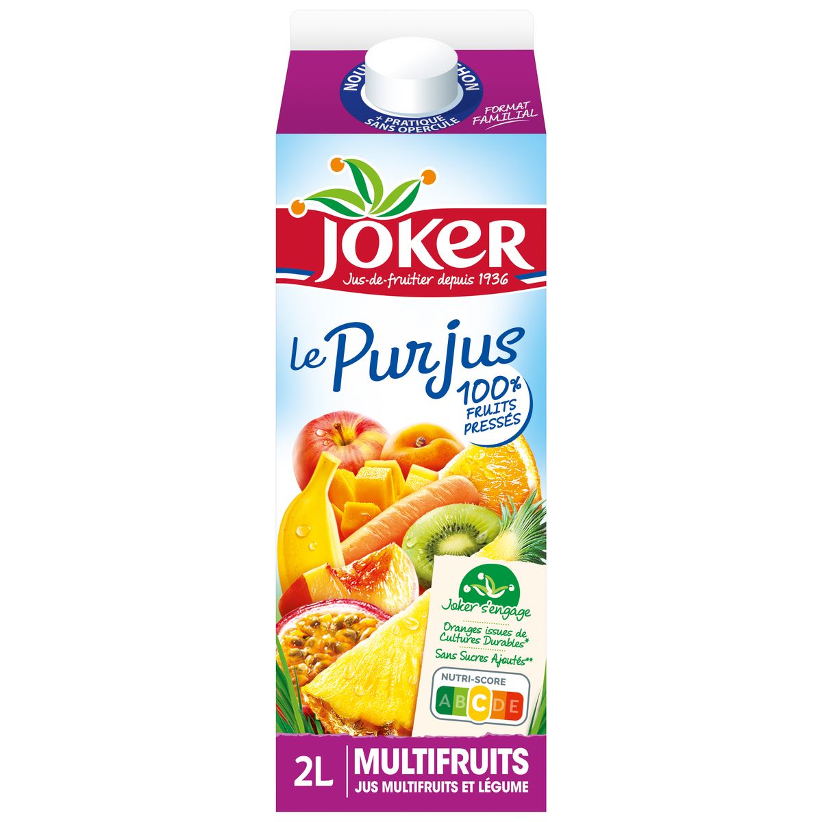 JOKER Pur jus multifruits 2l