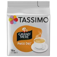 Promo Tassimo dosettes café long classique chez Géant Casino