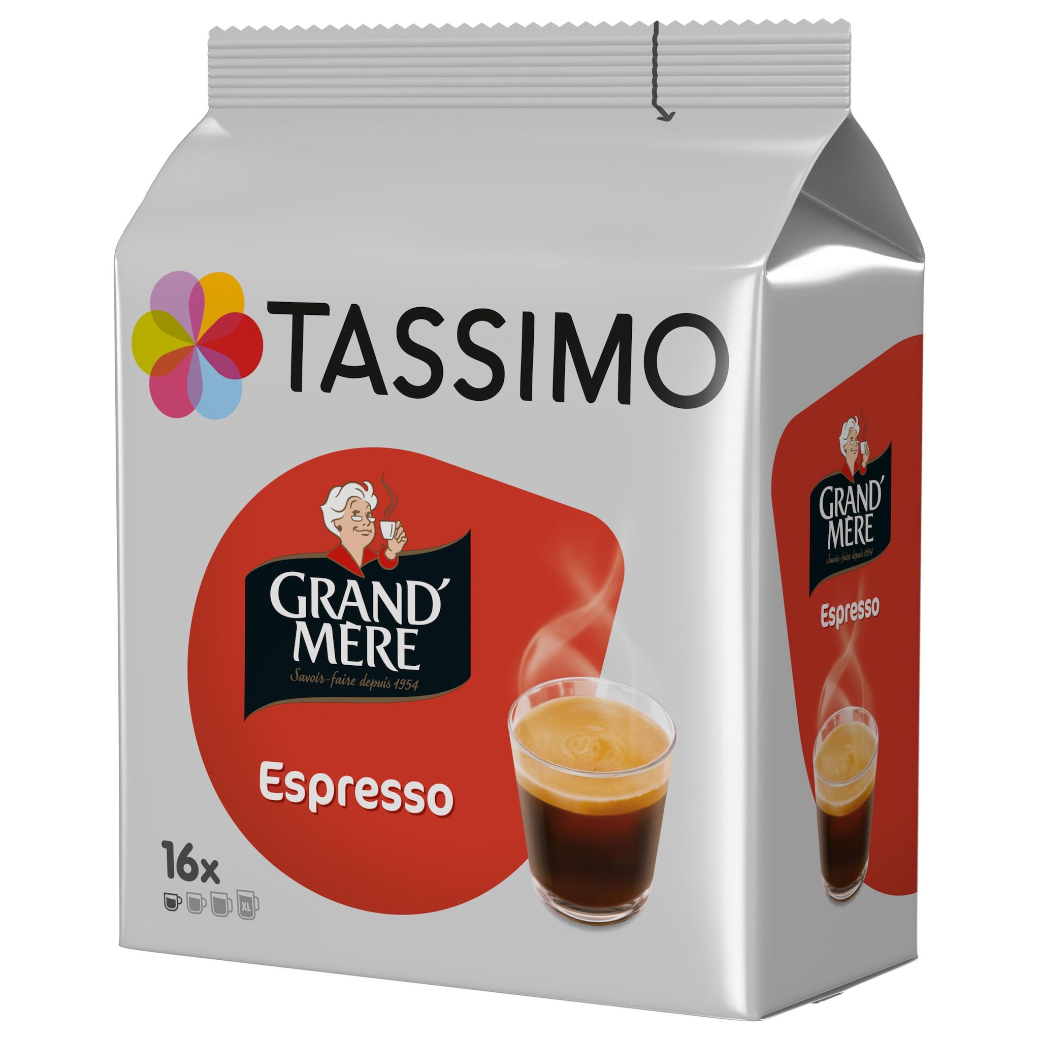 Voir la diapositive 3 : TASSIMO Dosettes de café Grand'Mère Espresso 16 dosettes 104g