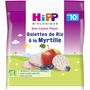 Voir la diapositive 2 : HIPP Mon goûter plaisir Galette de riz à la myrtille bio dès 10 mois 30g
