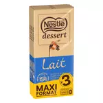 NESTLE DESSERT Tablette de chocolat au lait pâtissier 3 pièces 3x170g