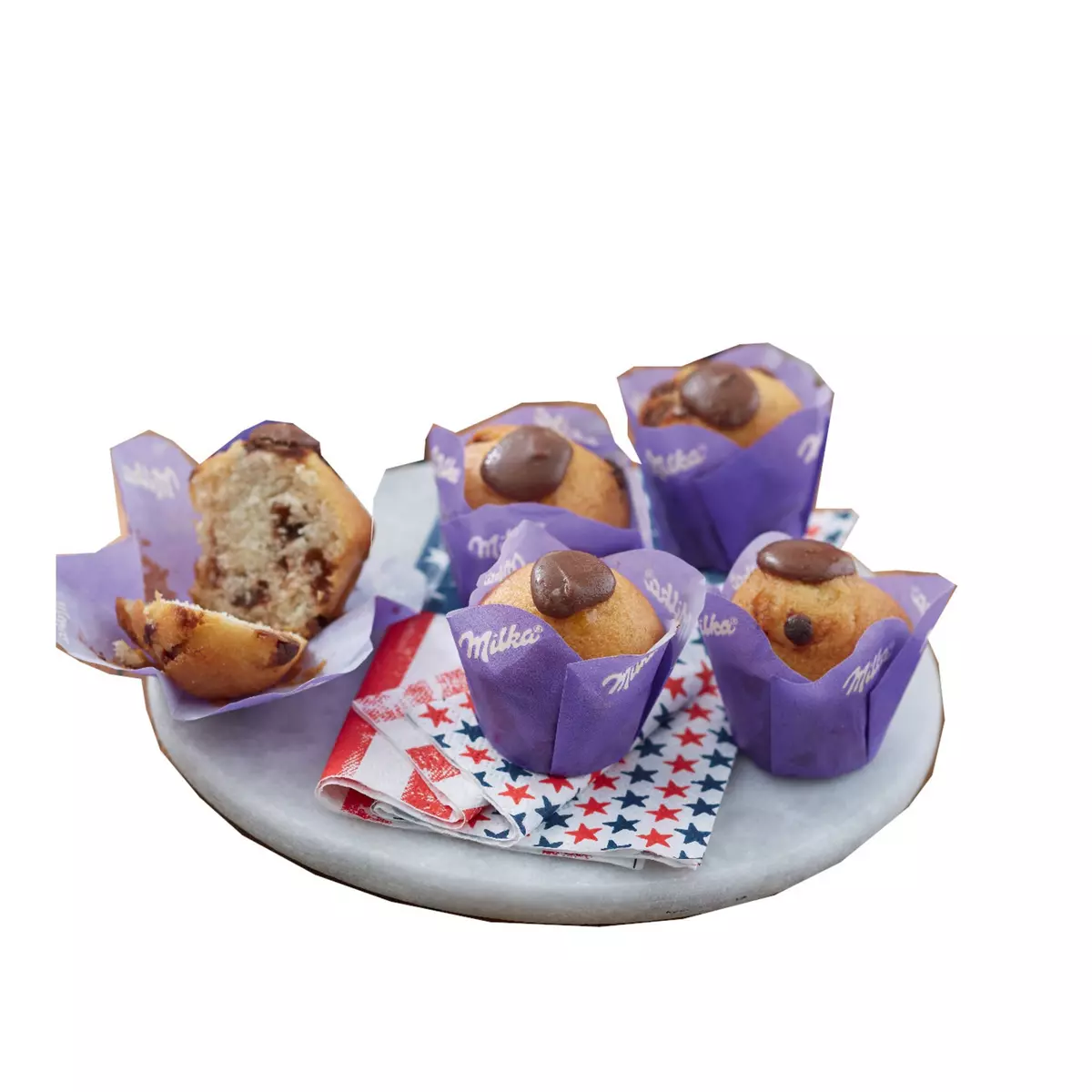 Mini muffins au chocolat Milka 6 pièces 180g