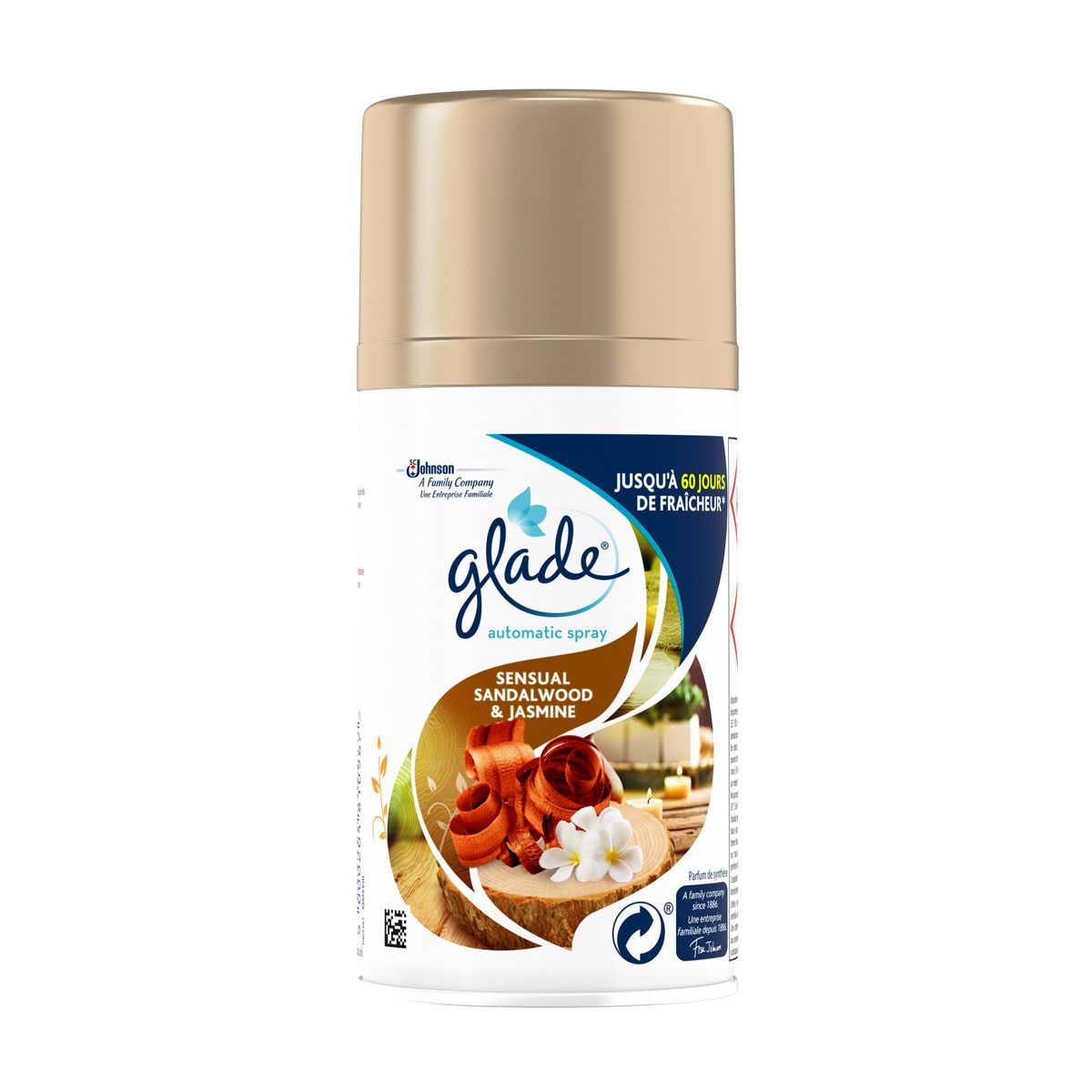 GLADE Recharge pour spray automatique sensual sandalwood jasmin 1 recharge