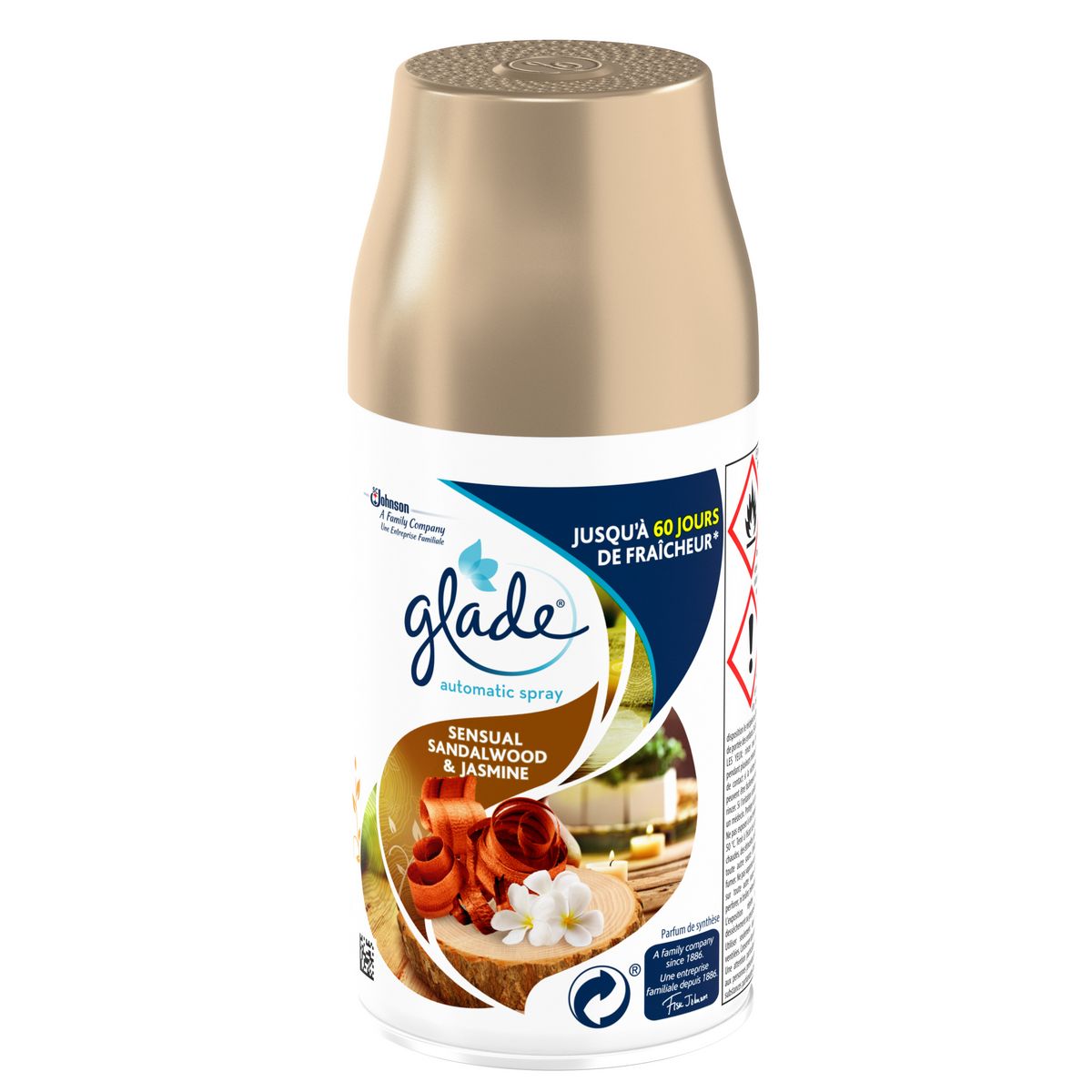 GLADE Recharge pour spray automatique sensual sandalwood jasmin 1 recharge