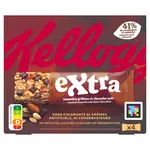 X•TRA KELLOGG'S Extra Barres de céréales amandes grillées et chocolat