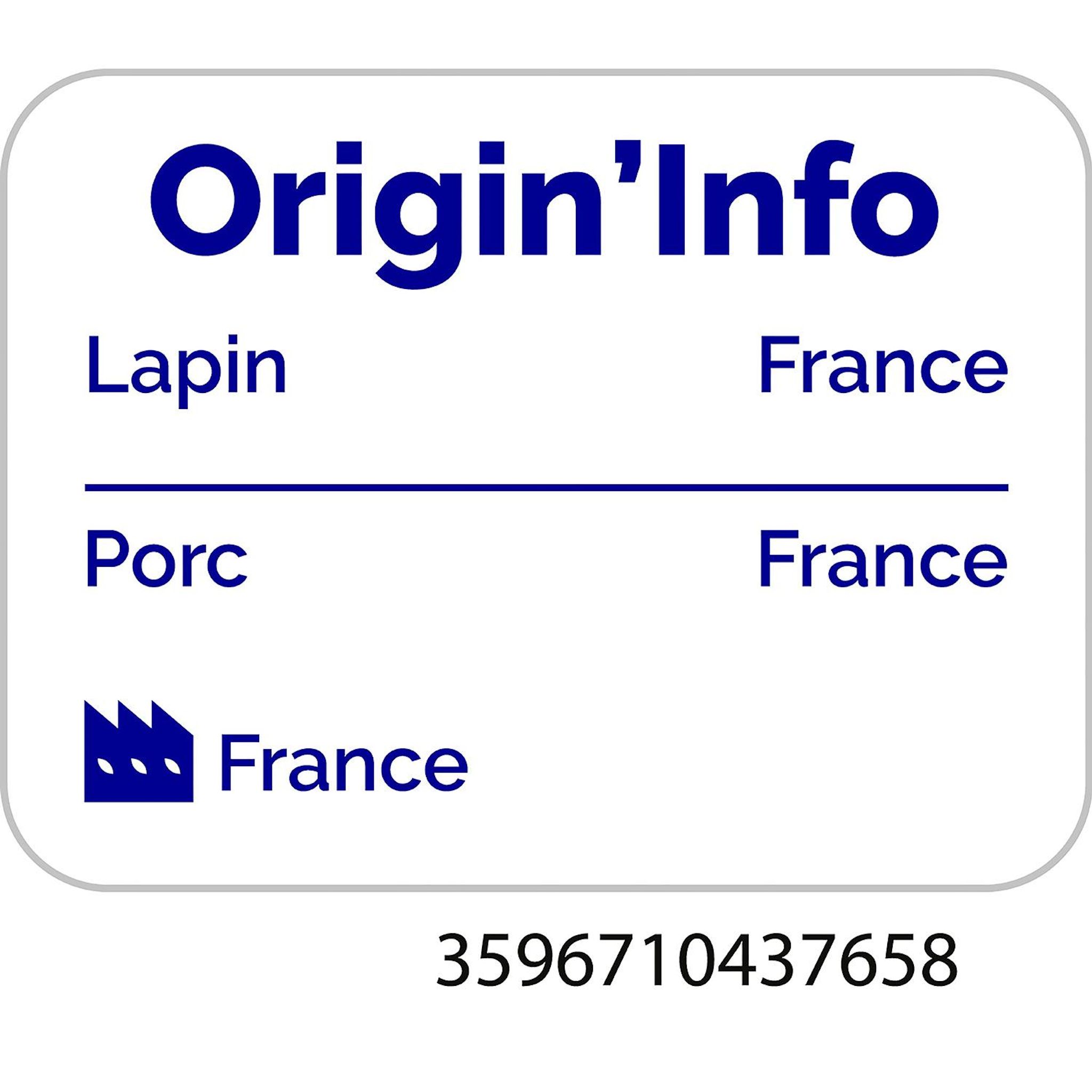 Voir la diapositive 3 : AUCHAN Pâté de lapin à l'ancienne 160g