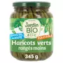 JARDIN BIO ETIC Haricots verts extra fins rangés main sans sel ajouté en bocal 345g