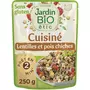 JARDIN BIO ETIC Lentilles et pois chiches cuisinés sans gluten 250g