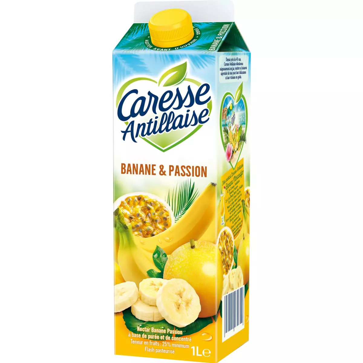CARESSE ANTILLAISE Jus nectar de banane et passion 1L