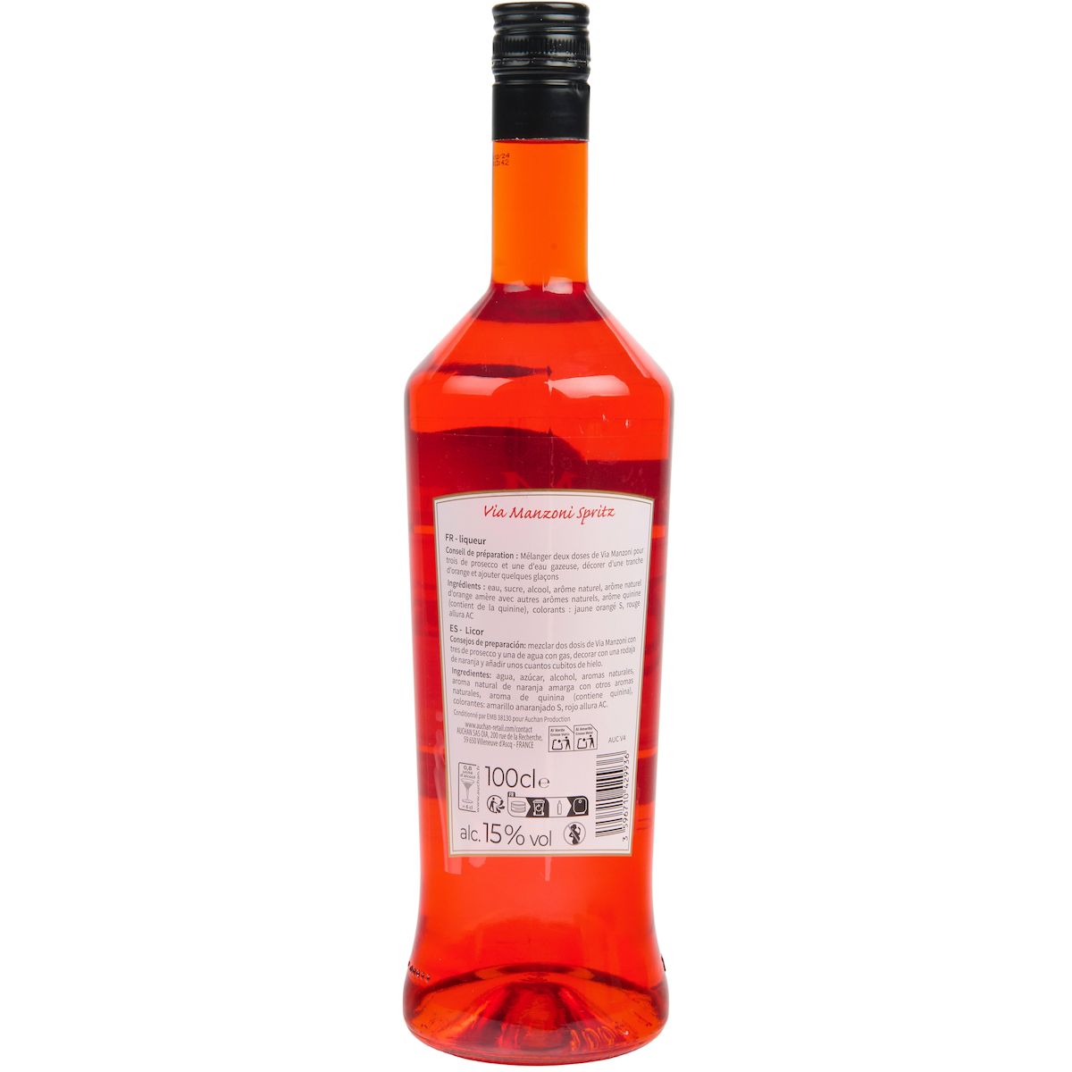 VIA MANZONI Apéritif base pour spritz 15% 1l